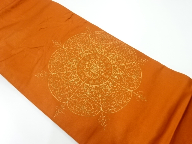 リサイクル　華紋刺繍袋帯